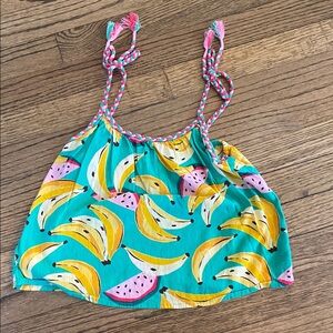 Old Navy Teal Banana and Watermelon Print Camisole
